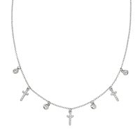 Necklace Amen Woman in Silver CLMCRBBZ - CLMCRBBZ